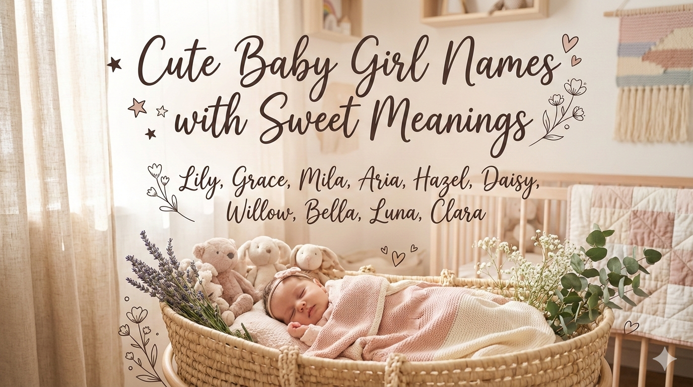 Cute Baby Girl Names with Sweet Meanings (That Still Feel Grown-Up)